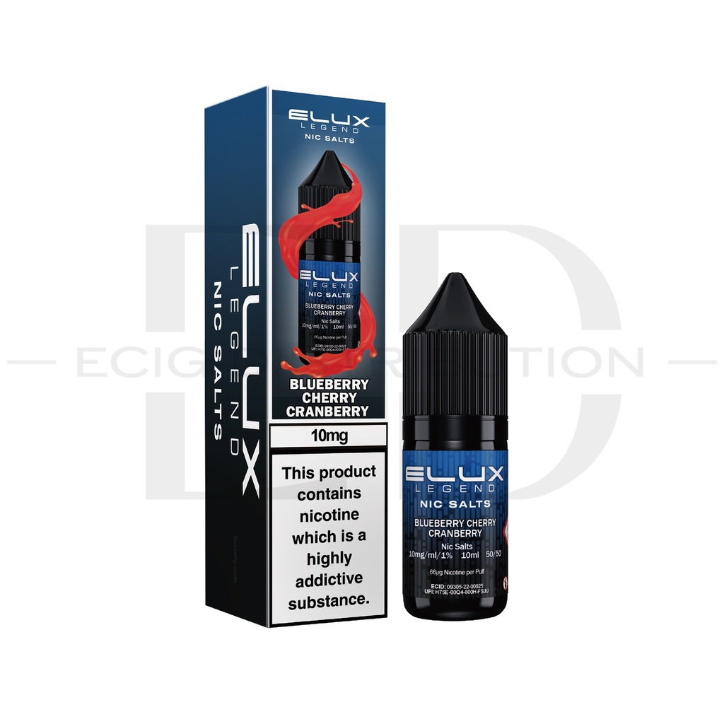 Elux Nic Salts - Blueberry Cherry Cranberry 10MG