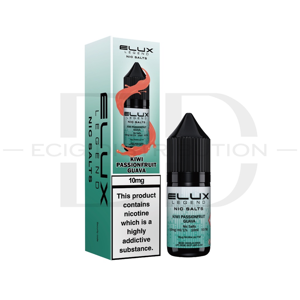 Elux Nic Salts - Kiwi Passionfruit Guava 10MG