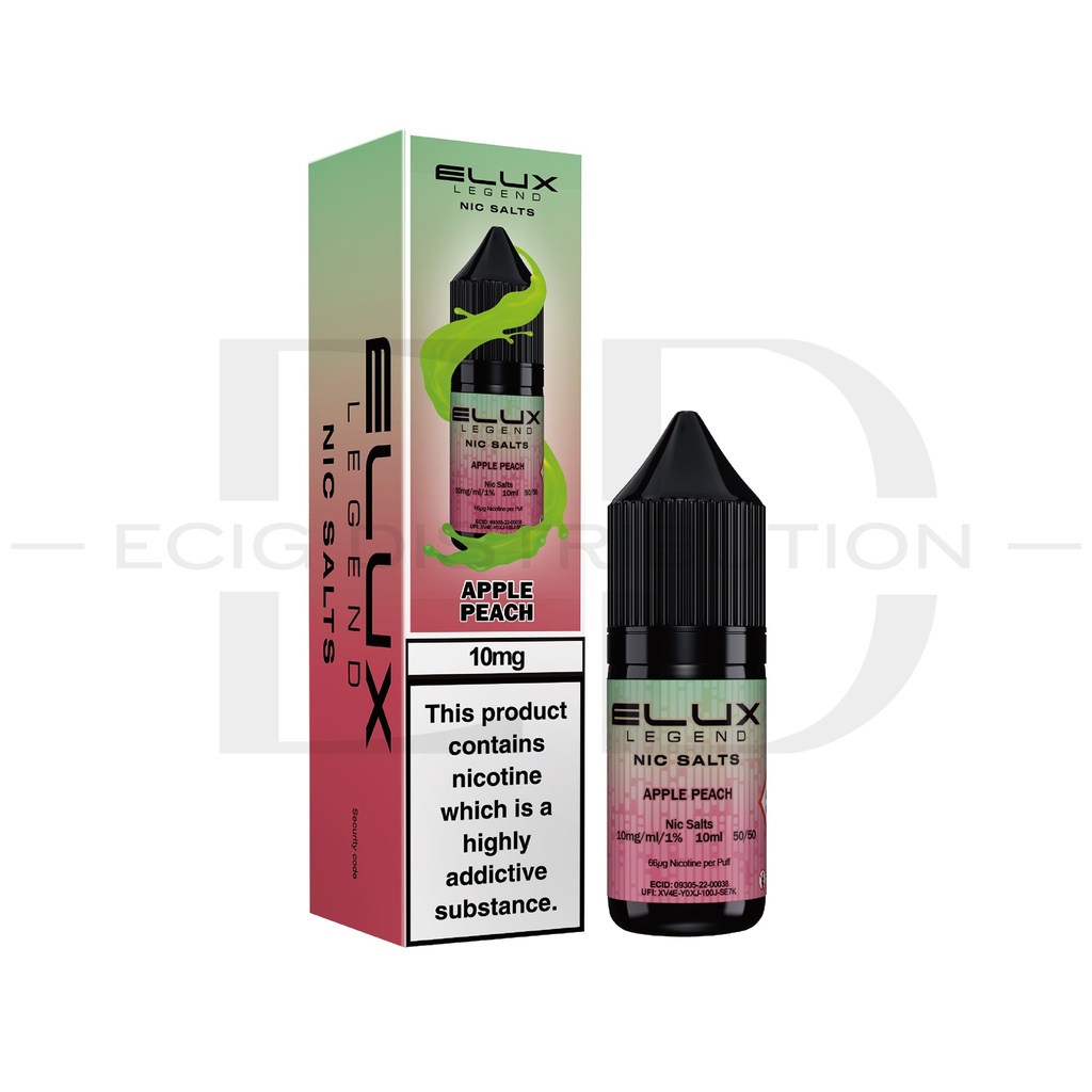 Elux Nic Salts - Apple Peach 10MG