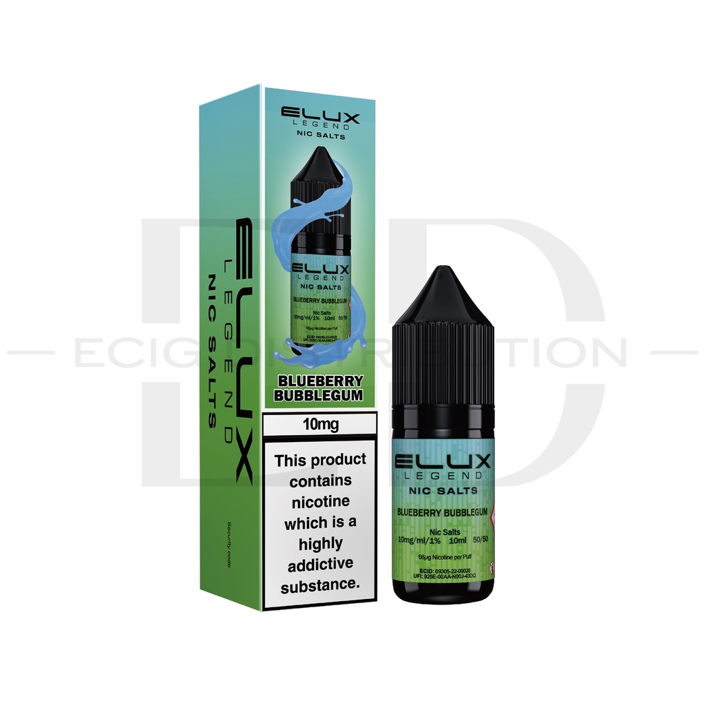 Elux Nic Salts - Blueberry Bubblegum 10MG
