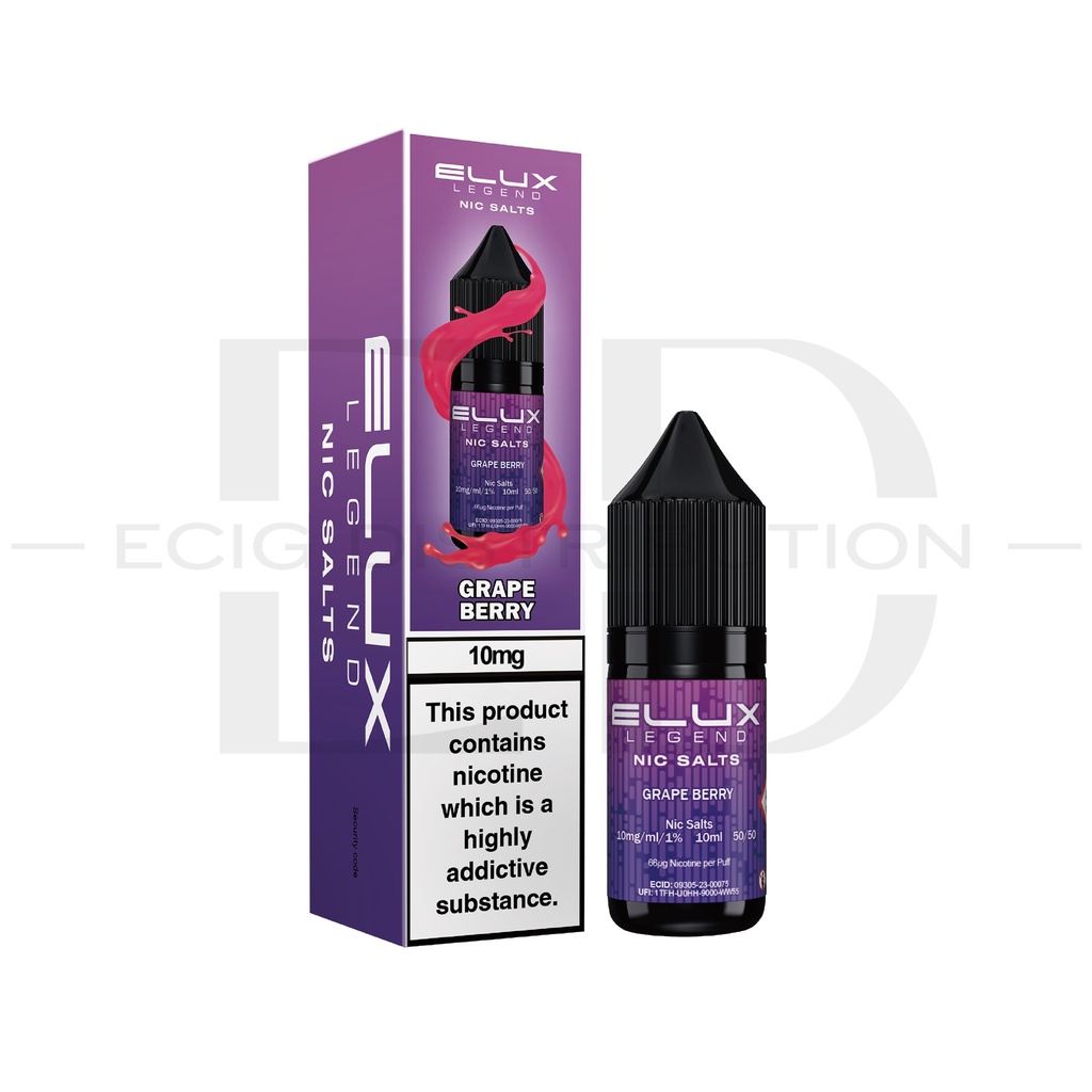 Elux Nic Salts - Grape Berry 10MG