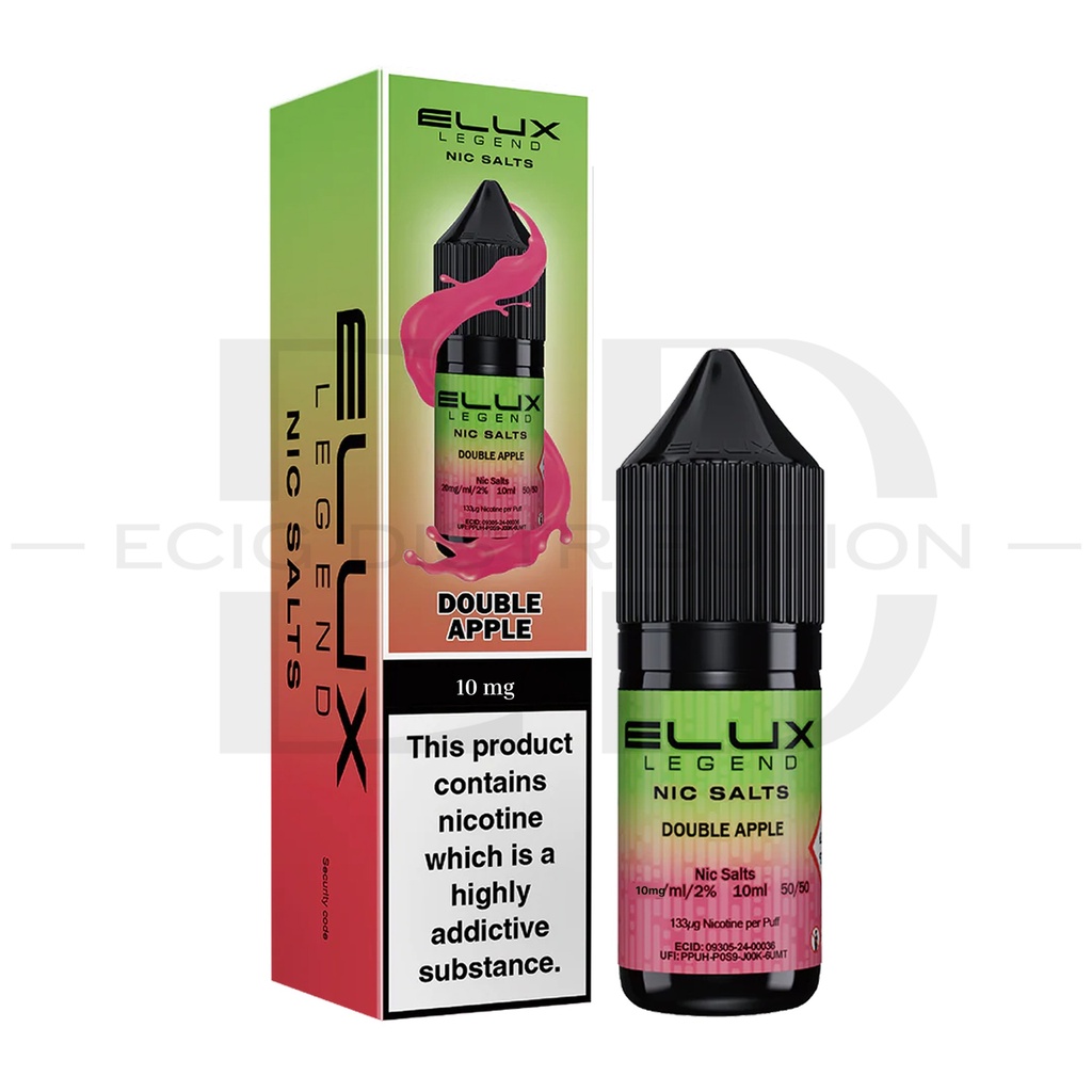 Elux Nic Salts - Double Apple 10MG