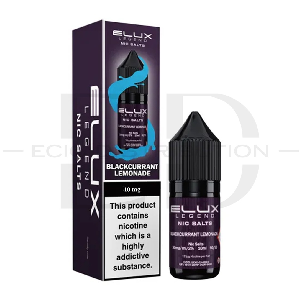 Elux Nic Salts - Blackcurrant Lemonade 10MG