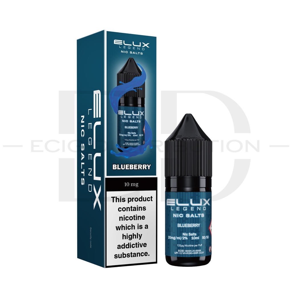 Elux Nic Salts - Blueberry 10MG