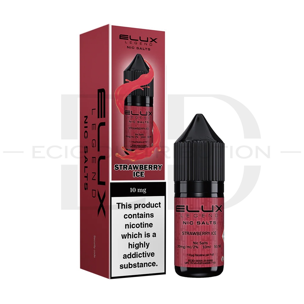 Elux Nic Salts - Strawberry Ice 10MG