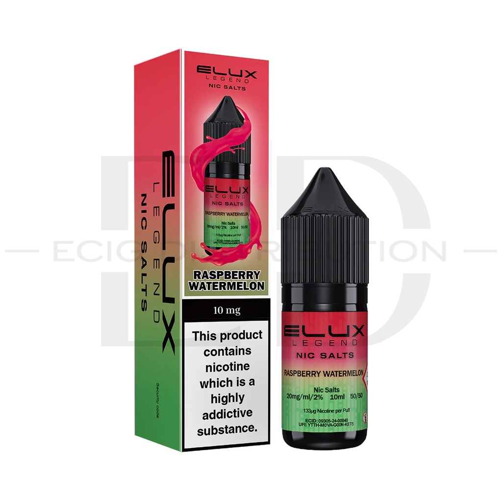 Elux Nic Salts - Raspberry Watermelon 10MG