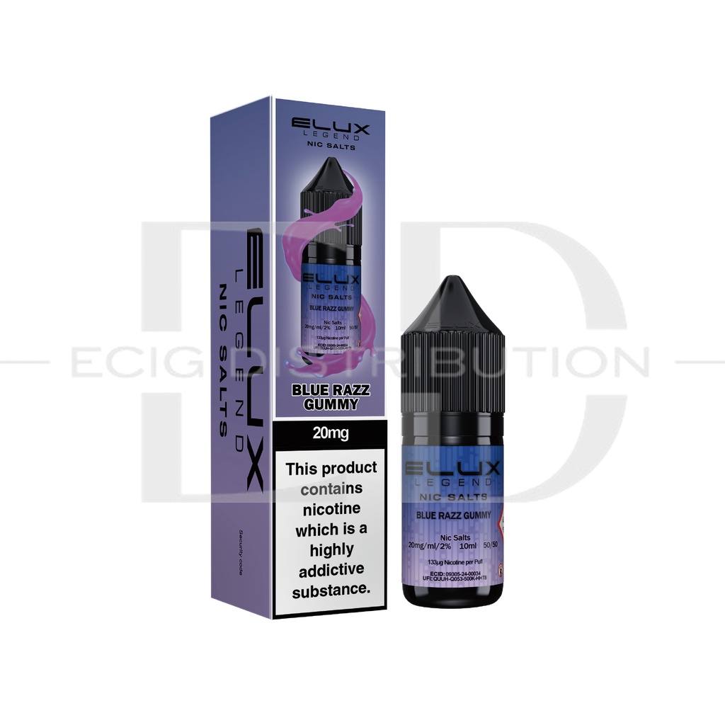 Elux Nic Salts - Blue Razz Gummy 20MG