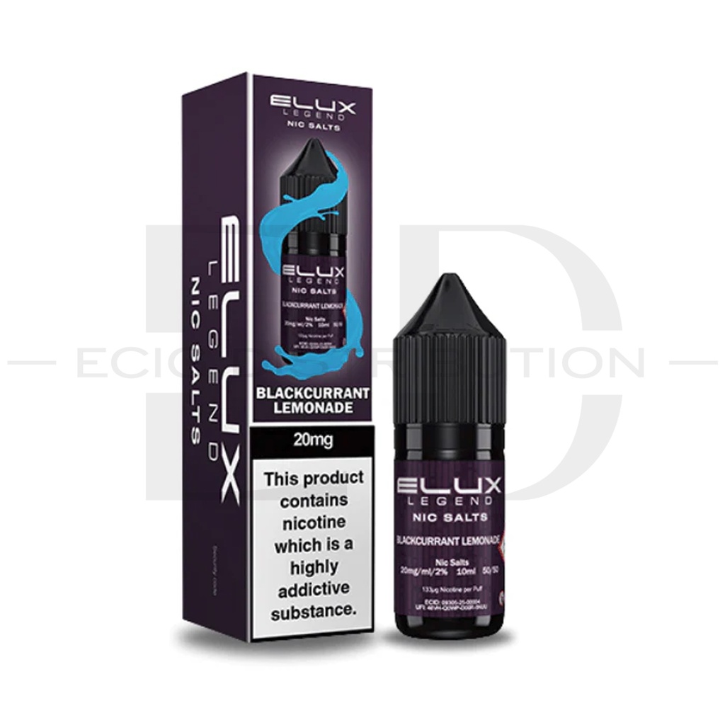 Elux Nic Salts - Blackcurrant Lemonade 20MG