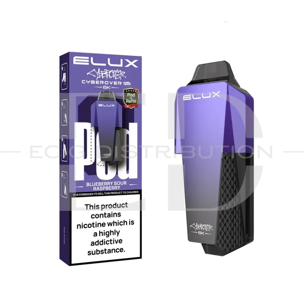 Elux Cyberover Refillable Pod - Blueberry Sour Raspberry