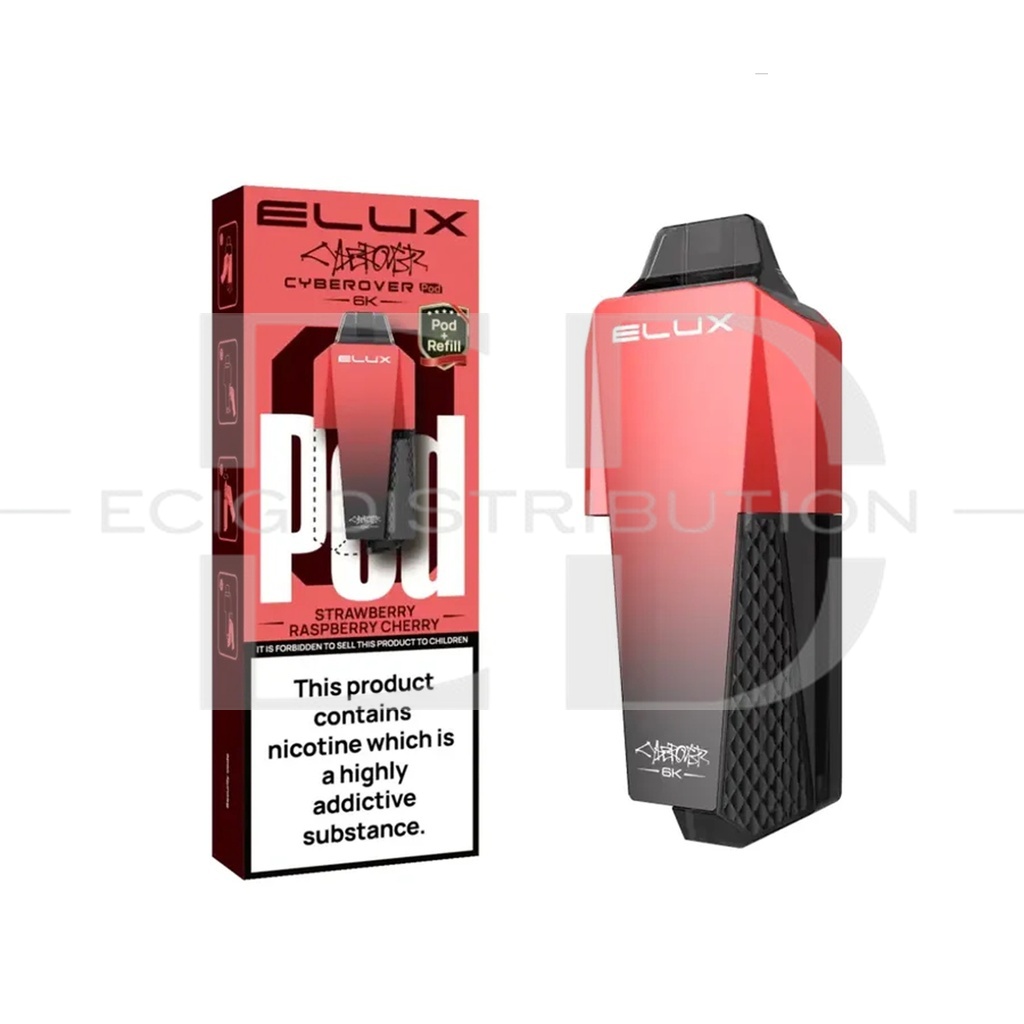Elux Cyberover Refillable Pod - Strawberry Raspberry Cherry