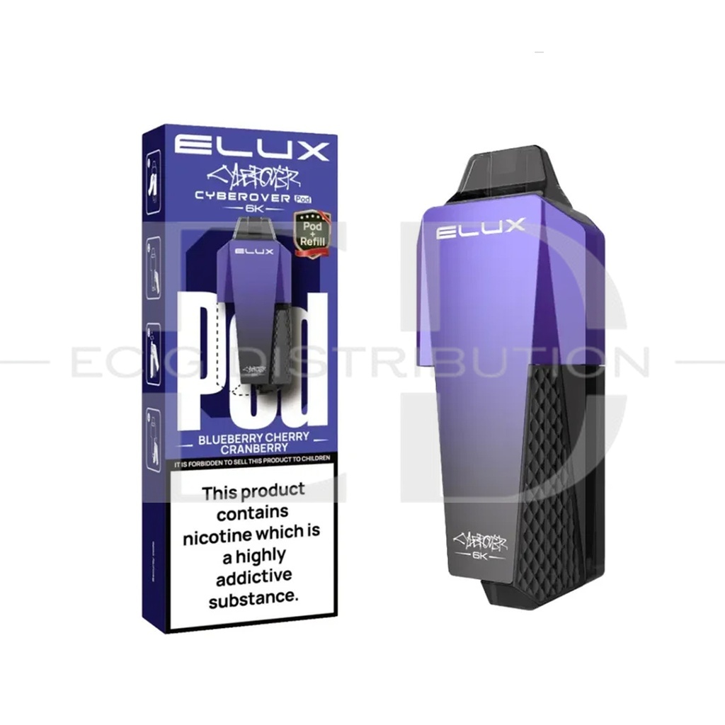 Elux Cyberover Refillable Pod - Blueberry Cherry Cranberry