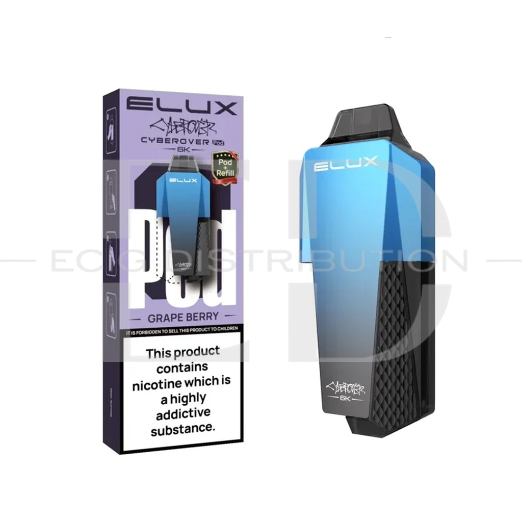 Elux Cyberover Refillable Pod - Grape Berry