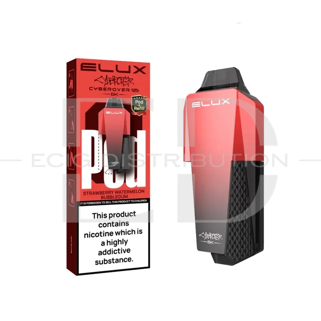 Elux Cyberover Refillable Pod - Strawberry Watermelon Bubblegum