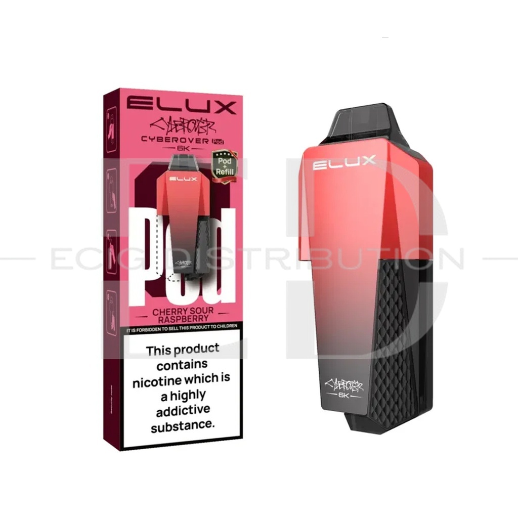 Elux Cyberover Refillable Pod - Cherry Sour Raspberry