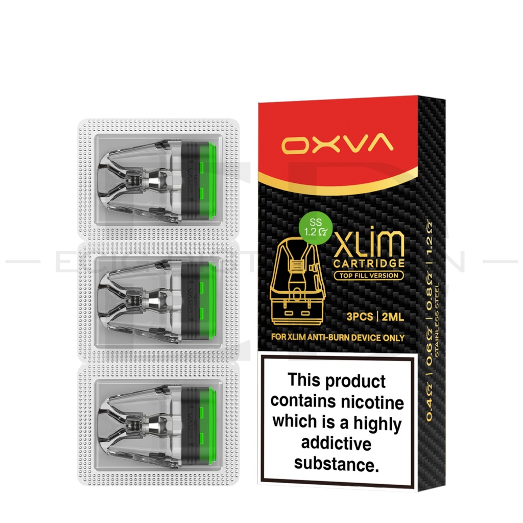 Oxva Xlim Top Fill Refillable Pod Stainless Steel 3Pcs/Pack - 1.2 Ohm