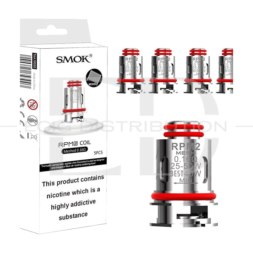 Smok RPM 2 Meshed Coil 5Pcs/Pack - 0.16 Ohm
