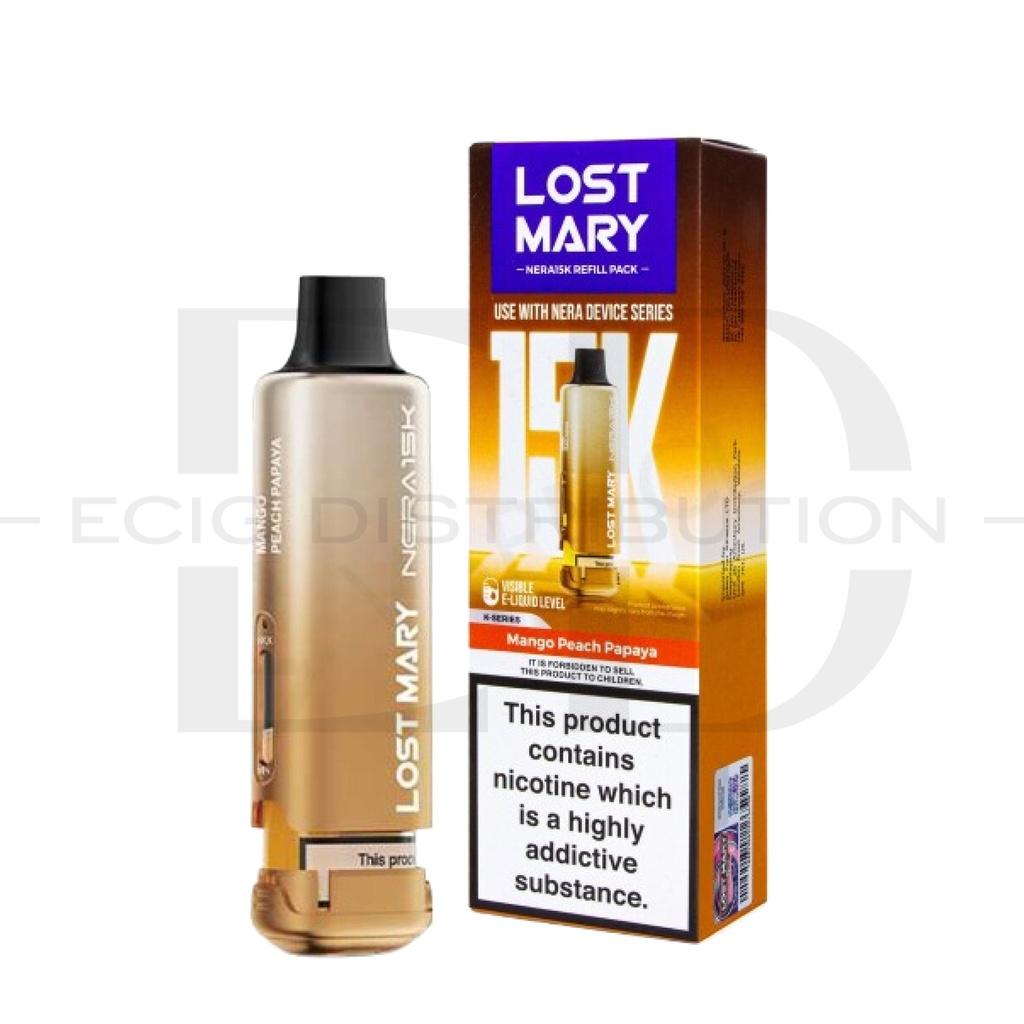 Lost Mary Nera 15K Refillable Pod - Mango Peach Papaya