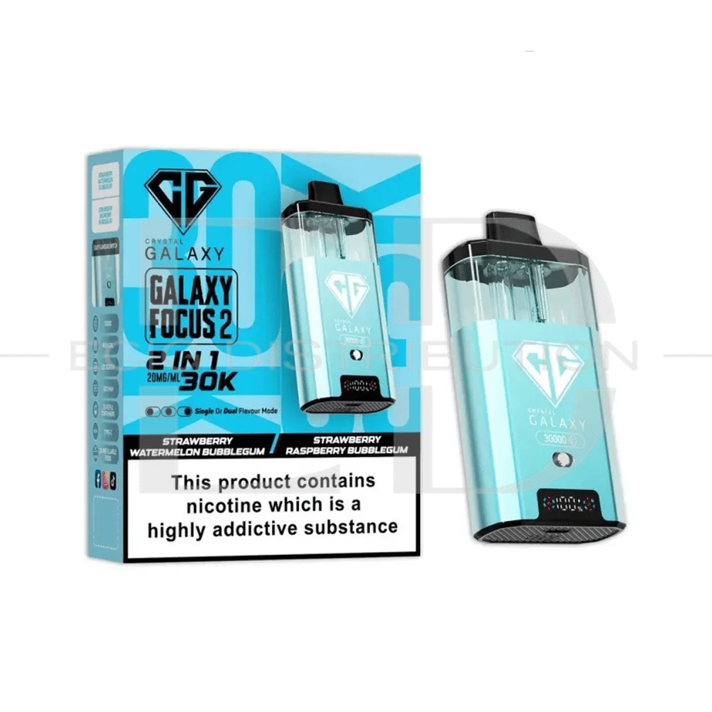 Crystal Galaxy Focus 2 30K Pod Kit - Strawberry Watermelon Bubblegum / Strawberry Raspberry Bubblegum 20MG