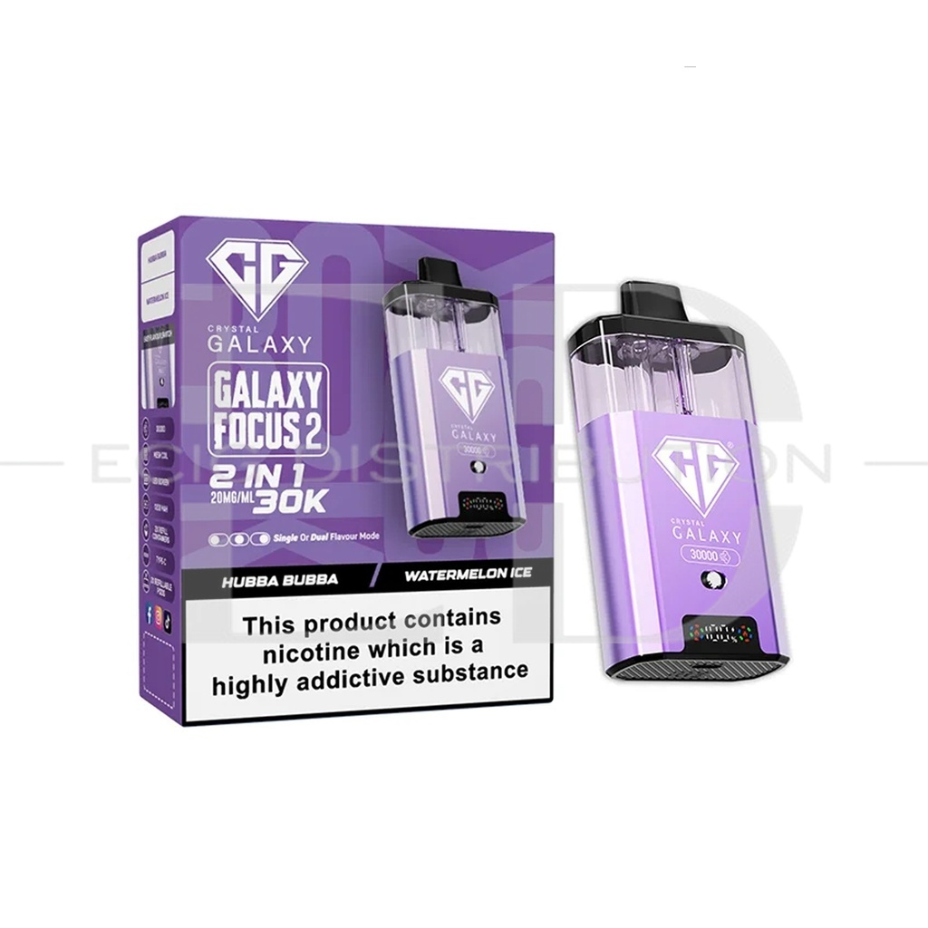 Crystal Galaxy Focus 2 30K Pod Kit - Hubba Bubba / Watermelon Ice 20MG