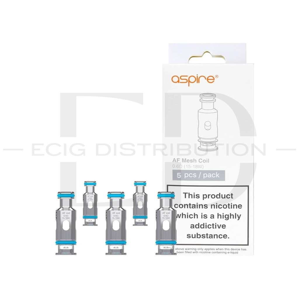 Aspire AF Meshed Coil 5Pcs/Pack - 0.6 Ohm