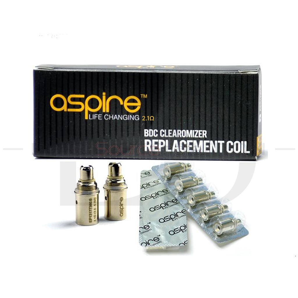 Aspire BDC Clearomizer Replacement Atomizer Coil 5Pcs/Pack - 2.1 Ohm