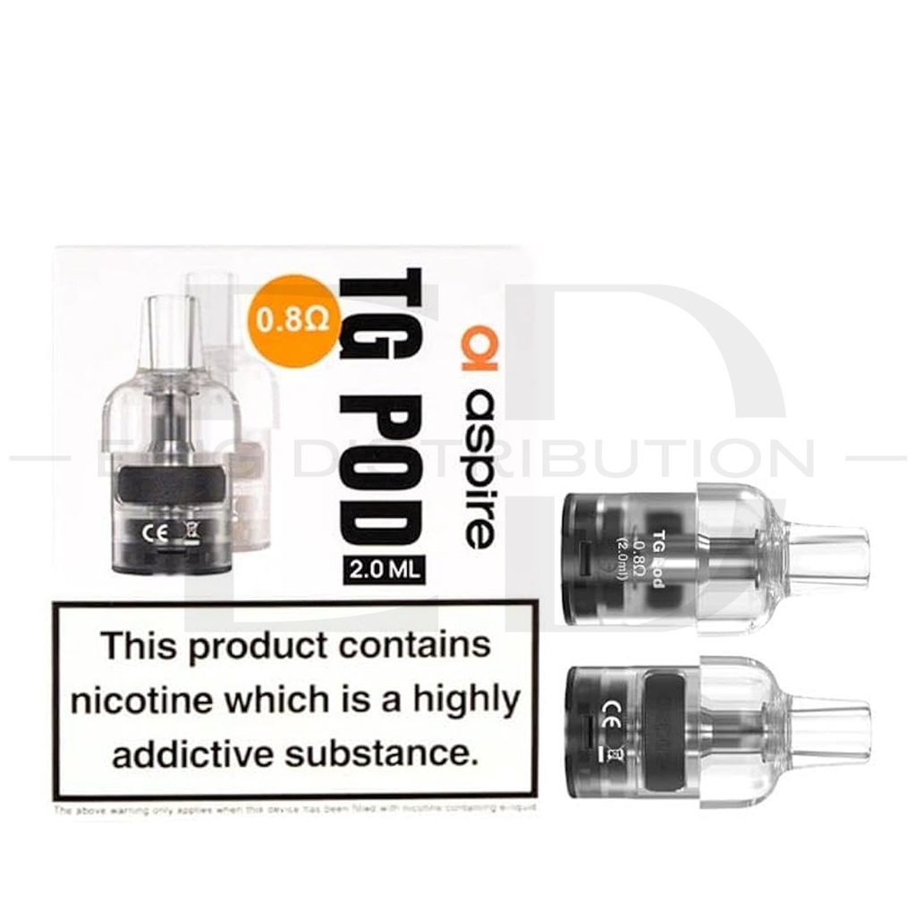 Aspire TG Refillable Pod 2Pcs/Pack - 0.8 Ohm