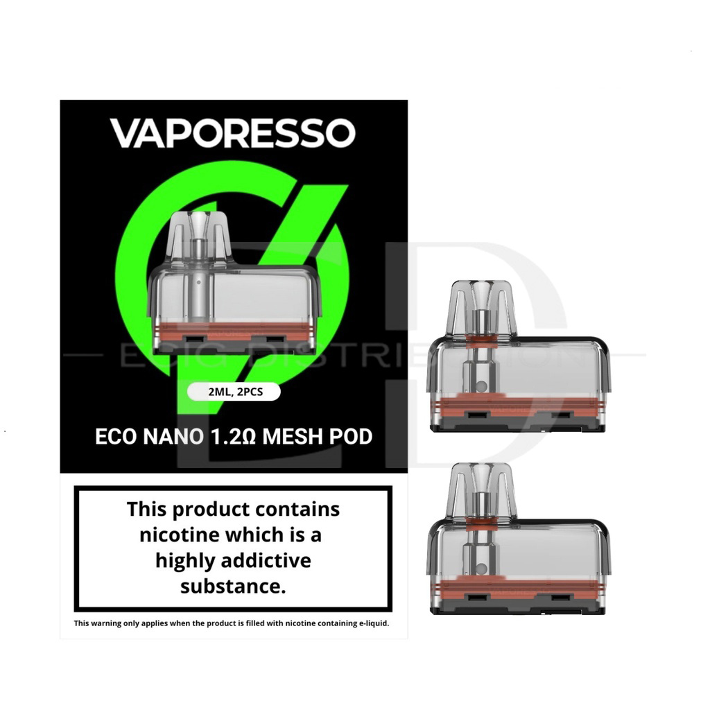 Vaporesso Eco Nano Mesh Refillable Pod  2Pcs/Pack - 1.2 Ohm XL
