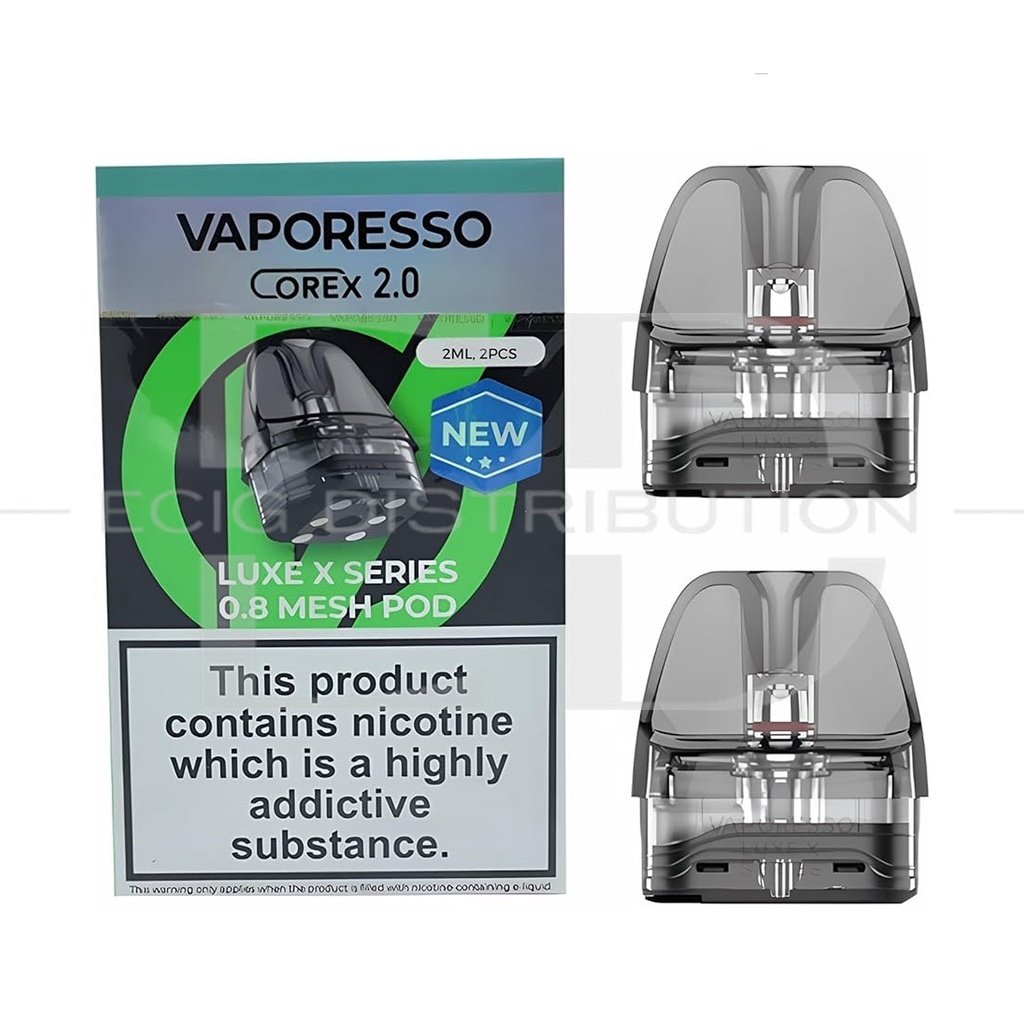 Vaporesso Luxe X Series Mesh Refillable Pod 2Pcs/Pack - 0.8 Ohm