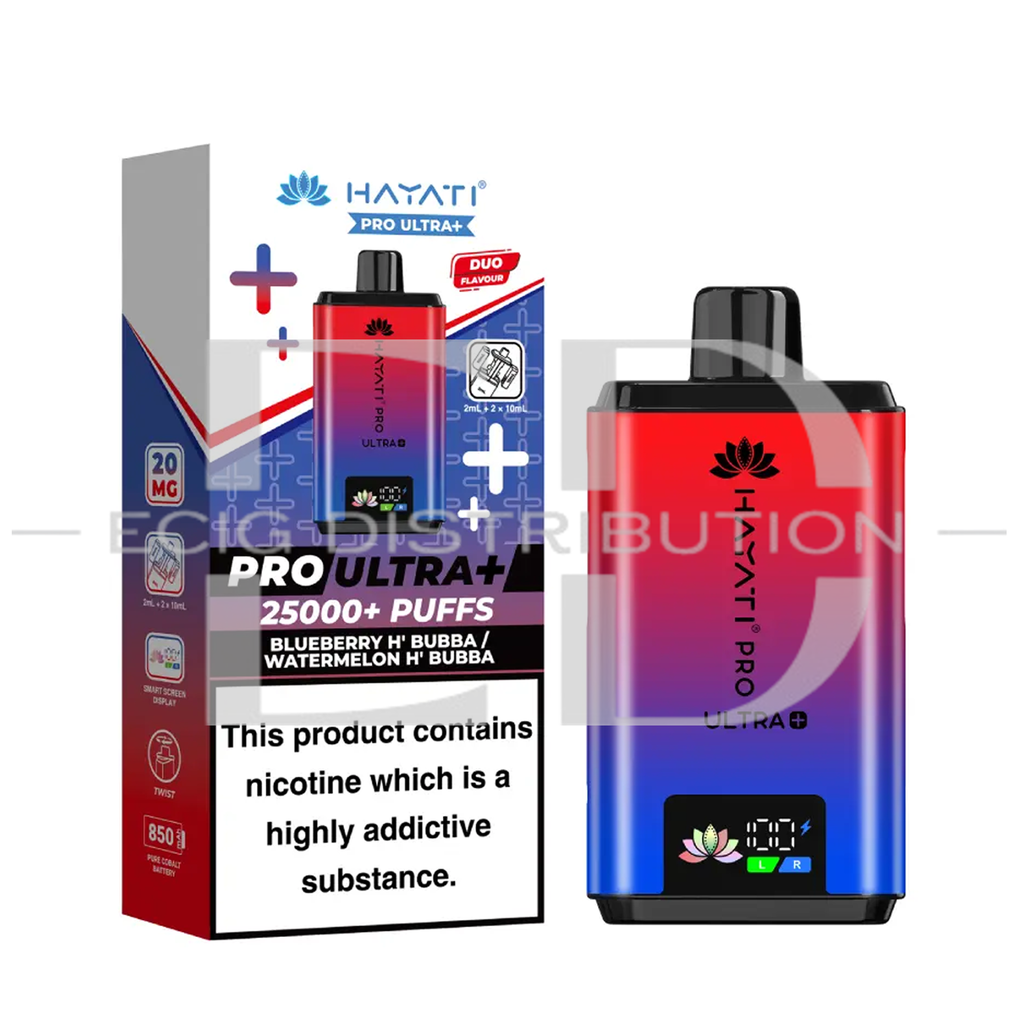 Hayati Pro Ultra+ Pod Kit - Blueberry H'Bubba / Watermelon H' Bubba 20MG