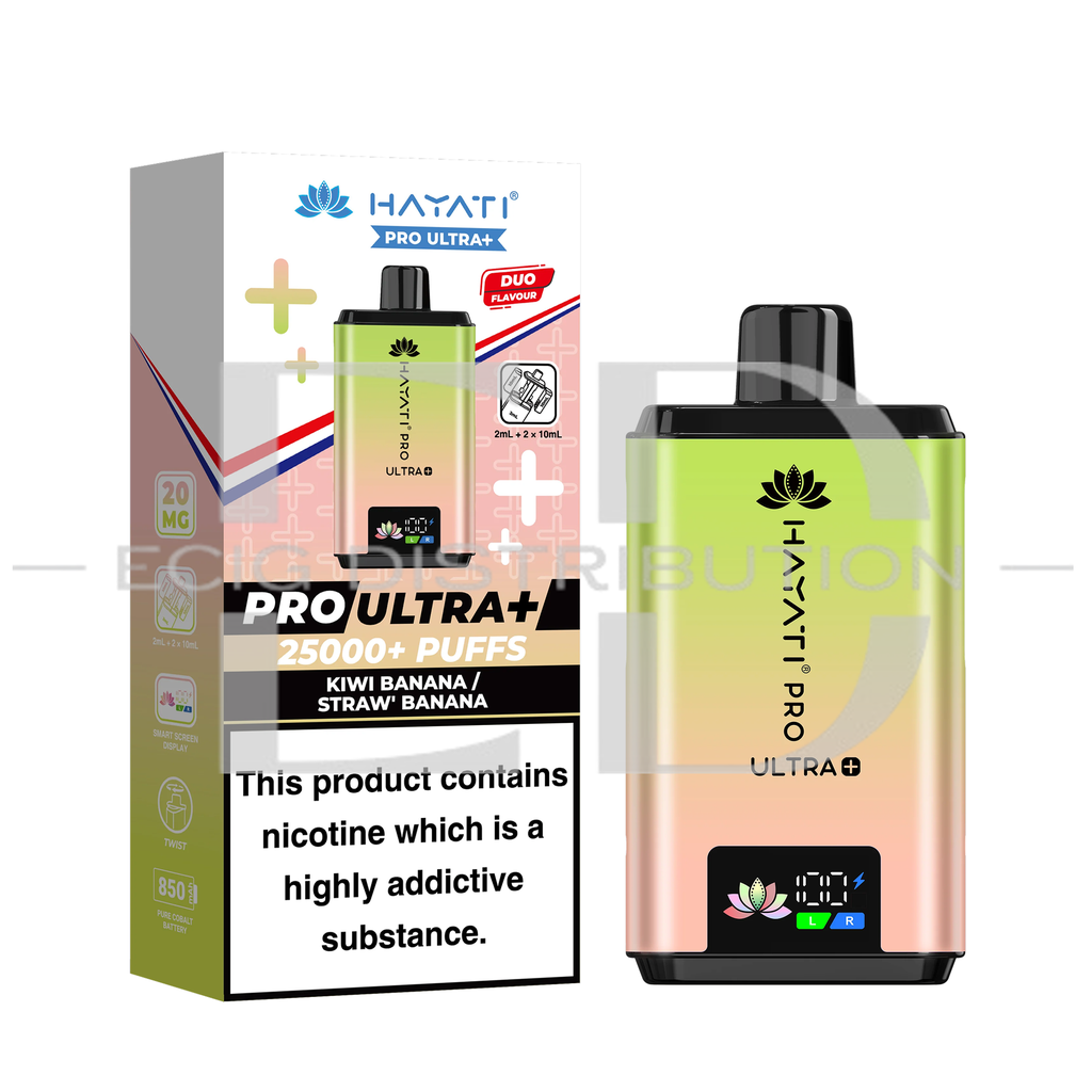 Hayati Pro Ultra+ Pod Kit - Kiwi Banana / Straw' Banana 20MG