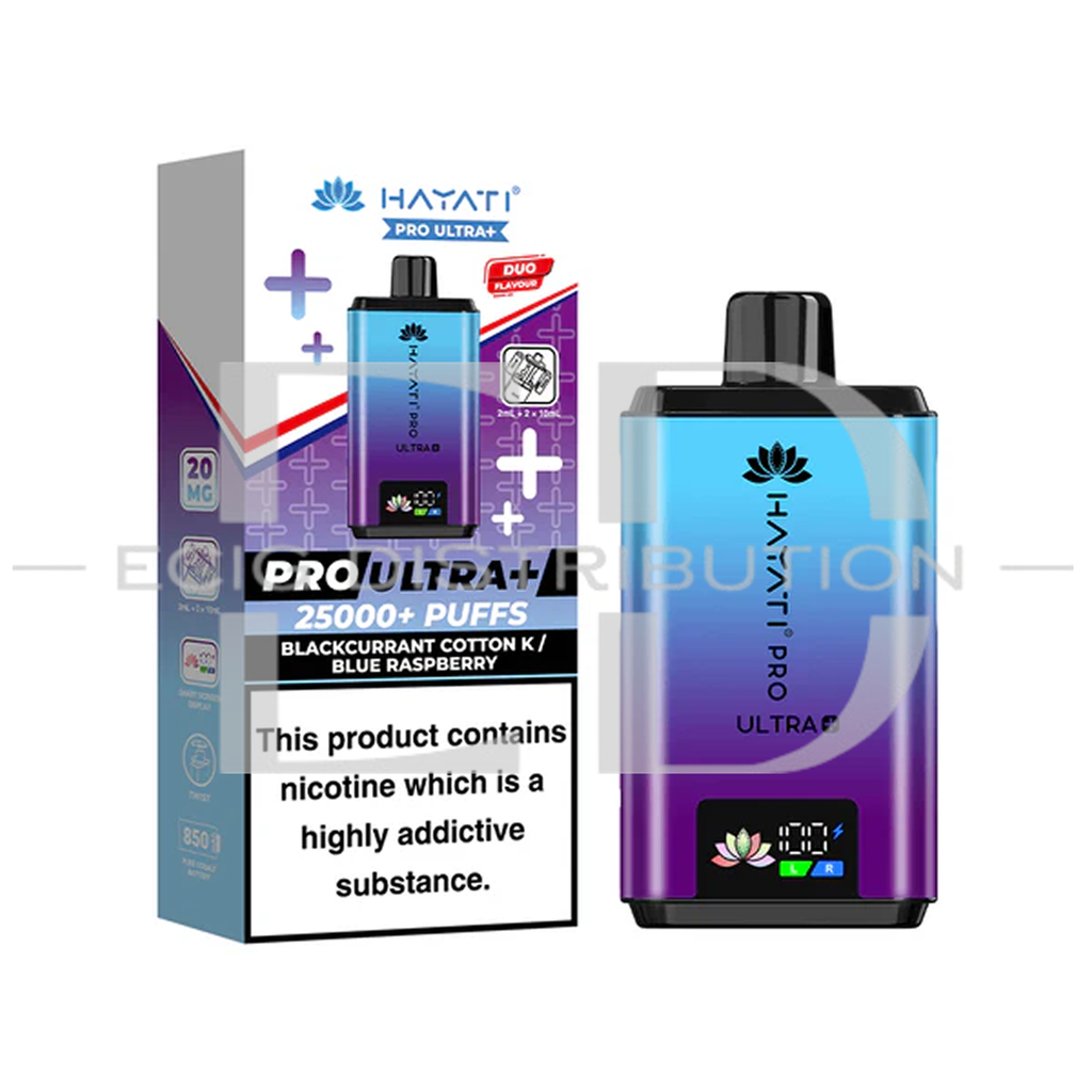 Hayati Pro Ultra+ Pod Kit - Blackcurrant Cotton K / Blue Raspberry 20MG