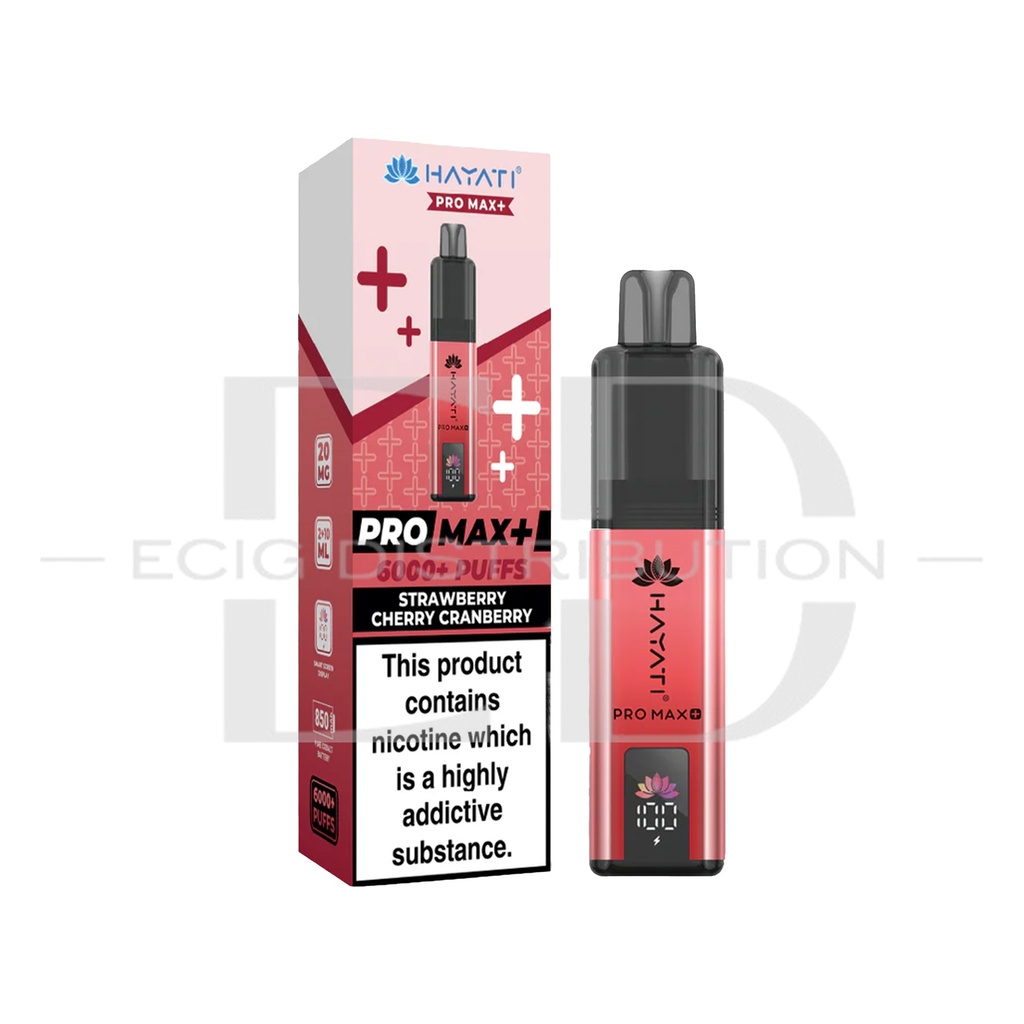 Hayati Pro Max+ Pod Kit - Strawberry Cherry Cranberry 20MG
