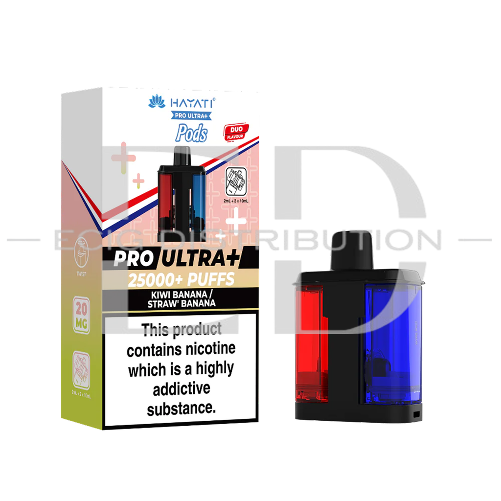 Hayati Pro Ultra+ Refillable Pod - Kiwi Banana / Straw' Banana 20MG