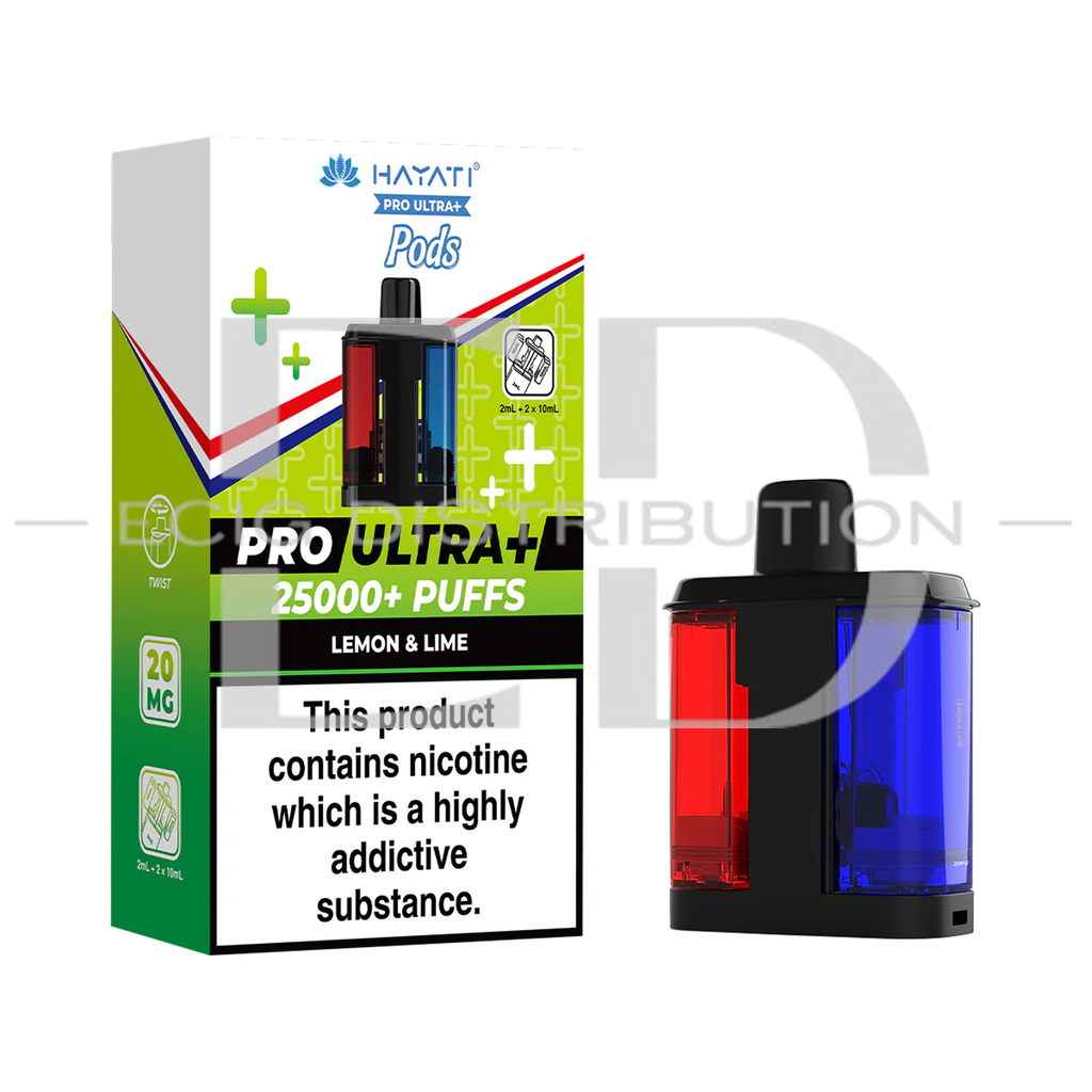 Hayati Pro Ultra+ Refillable Pod - Lemon & Lime 20MG