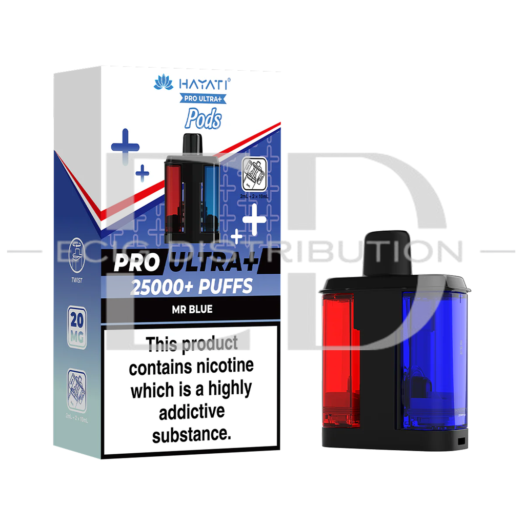 Hayati Pro Ultra+ Refillable Pod - Mr Blue 20MG