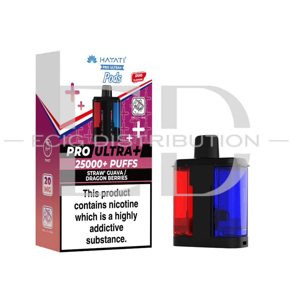 Hayati Pro Ultra+ Refillable Pod - Straw' Guava / Dragon Berries 20MG