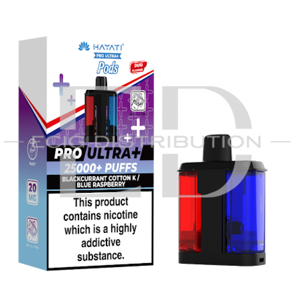 Hayati Pro Ultra+ Refillable Pod - Blackcurrant Cotton K / Blue Raspberry 20MG