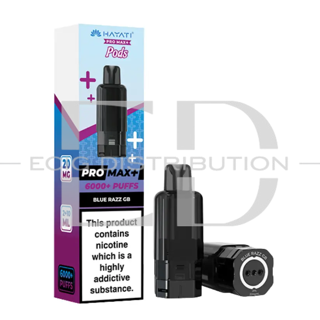Hayati Pro Max+ Refillable Pod - Blue Razz GB 20MG