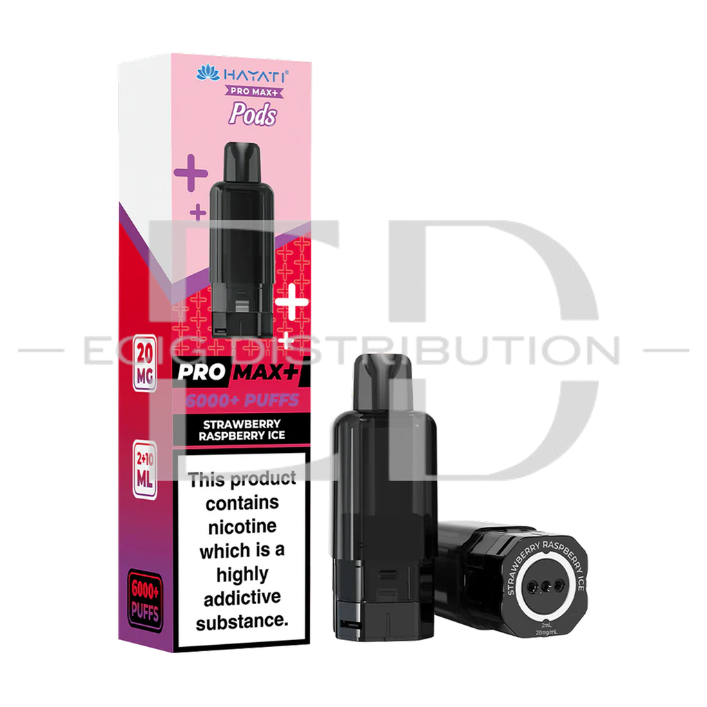 Hayati Pro Max+ Refillable Pod - Strawberry Raspberry Ice 20MG