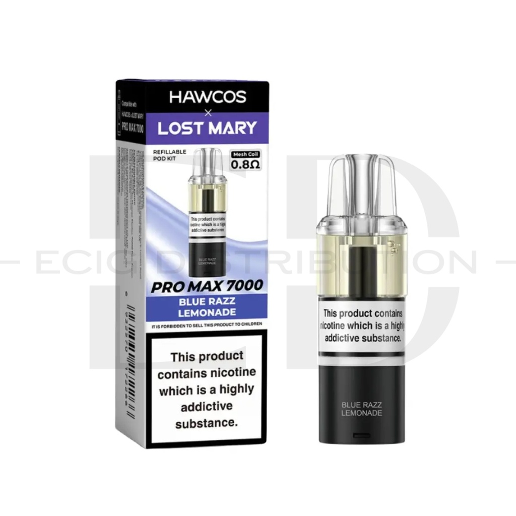 Lost Mary Hawcos Pro Max 7000 Refillable Pod - Blue Razz Lemonade