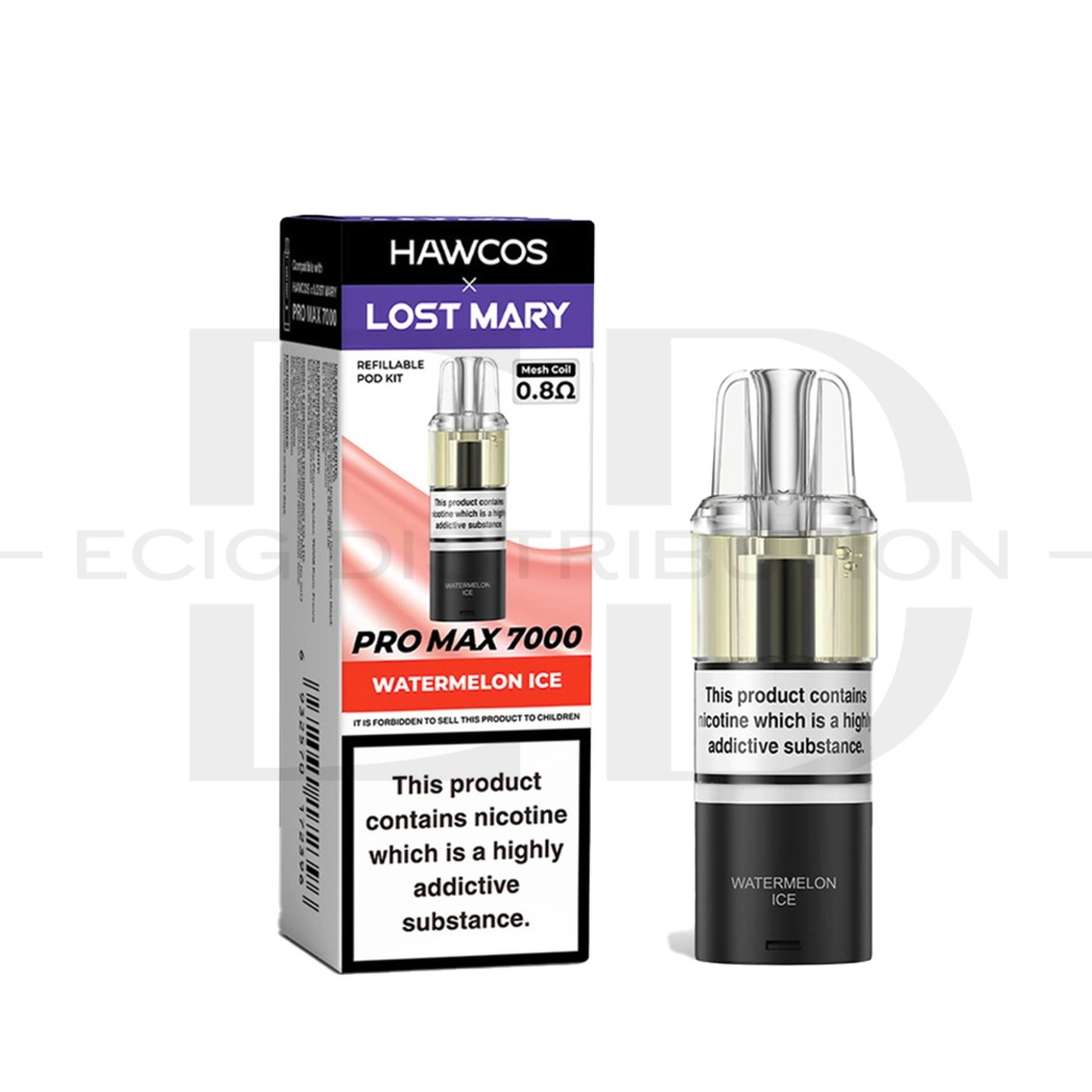 Lost Mary Hawcos Pro Max 7000 Refillable Pod - Watermelon Ice