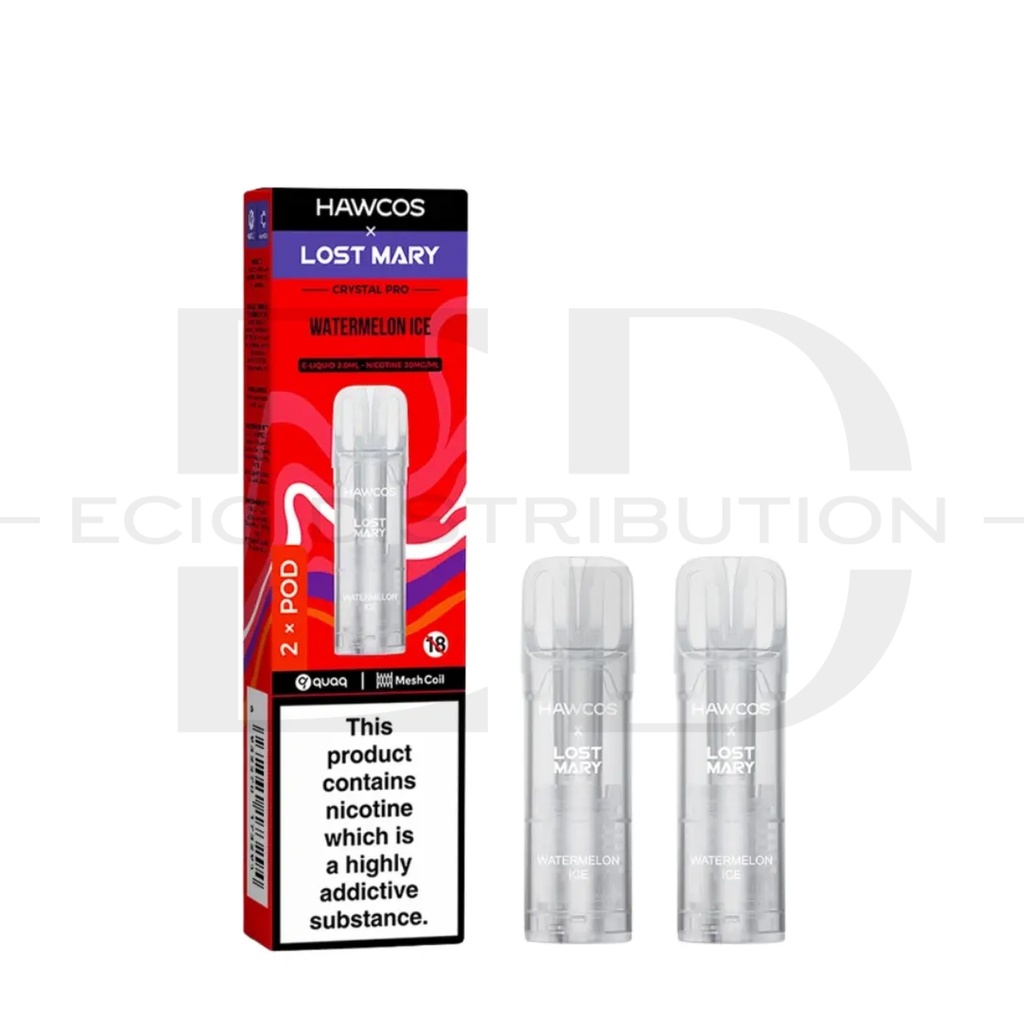 Lost Mary Hawcos Crystal Pro Refillable Pod 2Pcs/Pack - Watermelon Ice