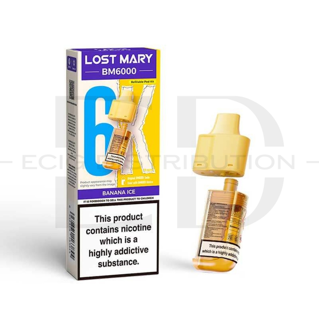 Lost Mary BM6000 Refillable Pod - Banana Ice