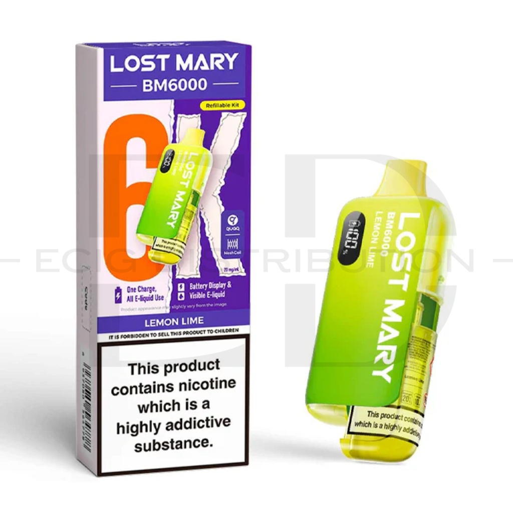 Lost Mary BM6000 Pod Kit - Lemon Lime