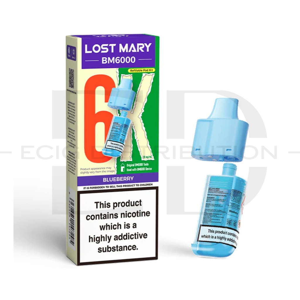 Lost Mary BM6000 Refillable Pod - Blueberry