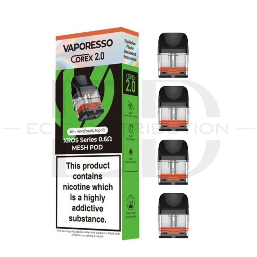 Vaporesso XRos Corex 2.0 Refillable Pod 4Pcs/Pack - 0.6 Ohm