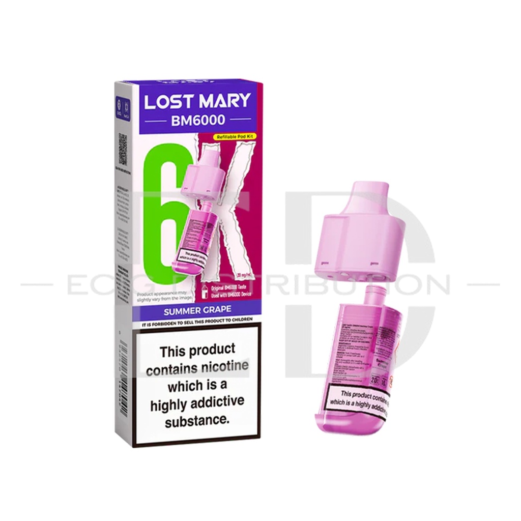 Lost Mary BM6000 Refillable Pod - Summer Grape