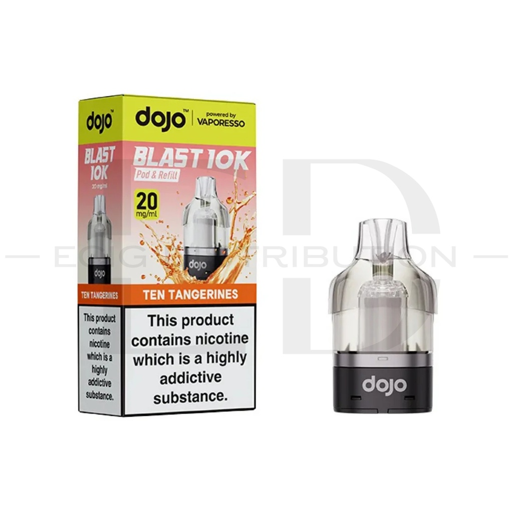  Vaporesso Dojo Blast 10/30K Refillable Pod - Ten Tangerines 20MG