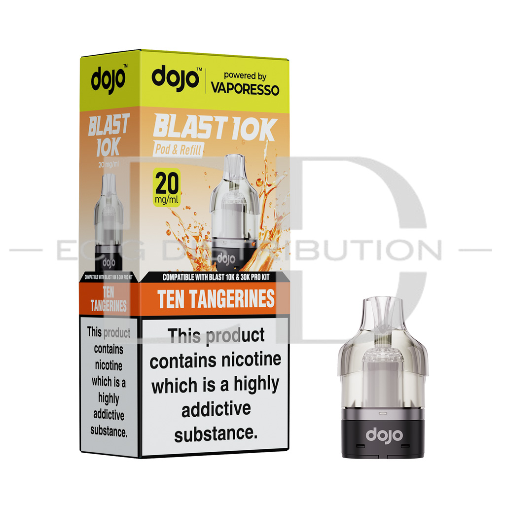  Vaporesso Dojo Blast 10/30K Refillable Pod - Ten Tangerines 20MG