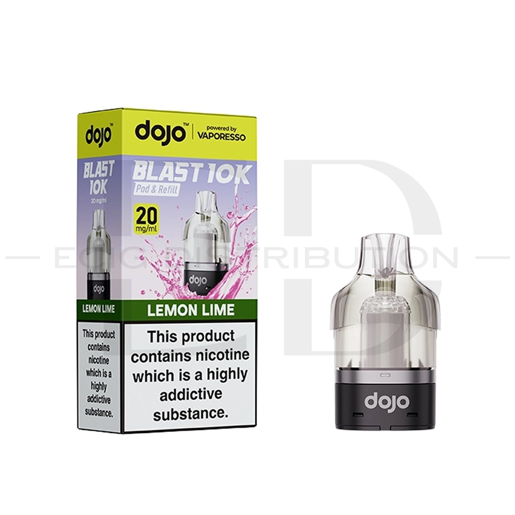 Vaporesso Dojo Blast 10/30K Refillable Pod - Lemon Lime 20MG